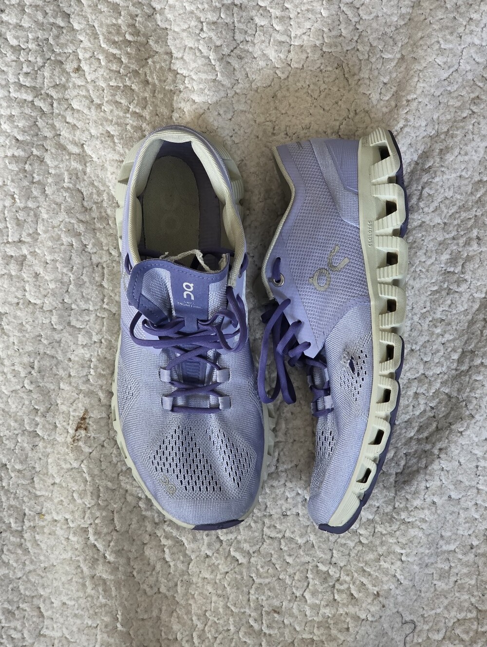On Cloud X Lavender Ice Purple Women's Size 9 US Athletic Running Shoes Sneaker
